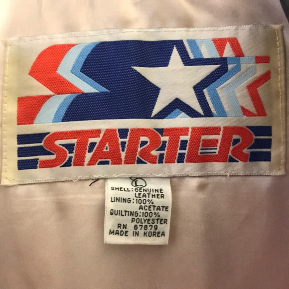 Vintage NFL Raiders Starter Jacket - 100% Leather - Picture 5 of 8